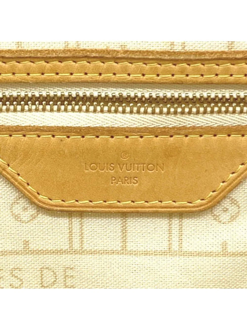 Louis Vuitton Tote Damier Azur Neverfull MM White